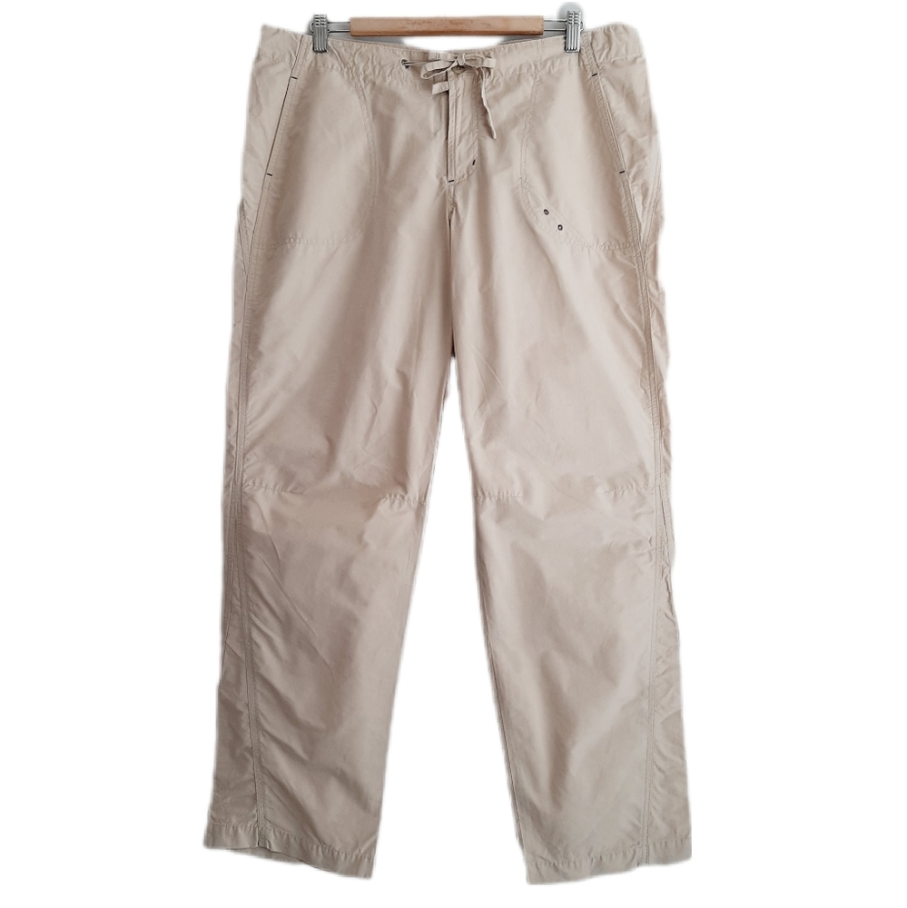 🍒 COLUMBIA Regular Fit Casual Pants Light Beige Sz L *Small Mark*